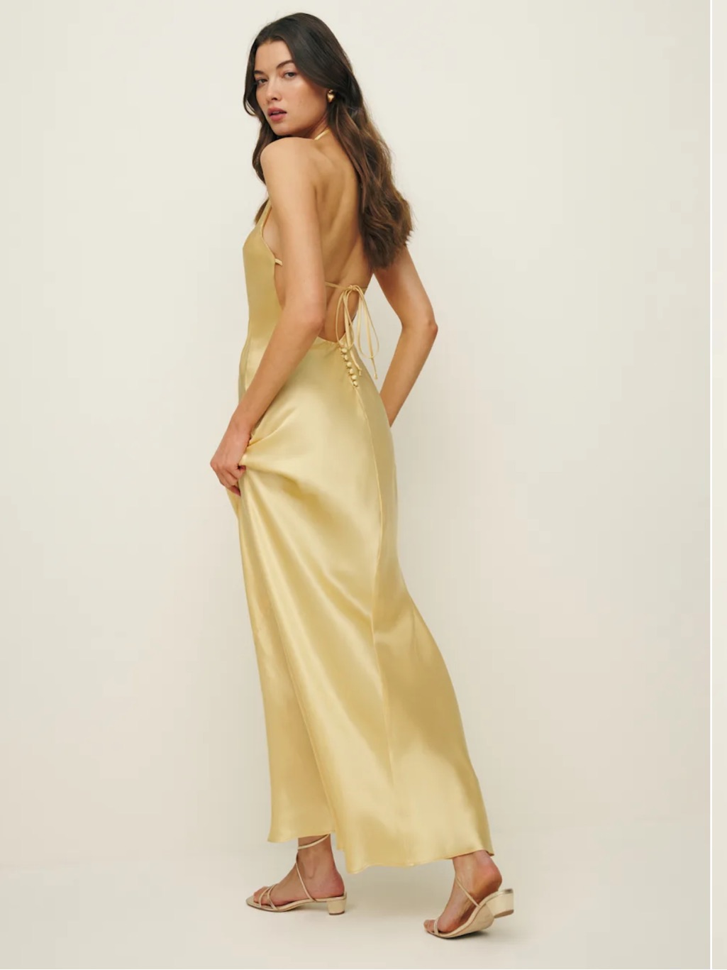 Reformation Jeany Dress In Sunshine